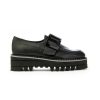 Donna JEANNOT | Jeannot Hj542F Mocassino Fibbia Platform Leone Shoes Made In Italy Nero