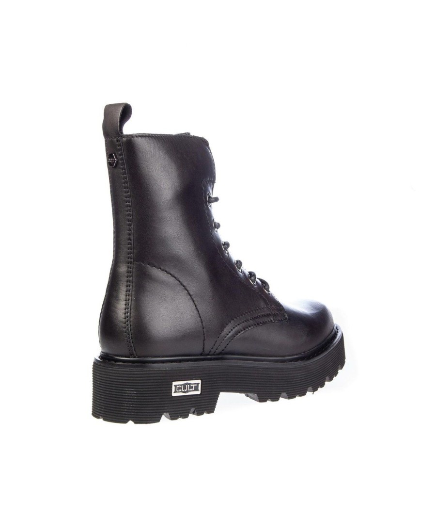 Donna CULT | Cult Anfibio Slash Mid 1814 Leather Black