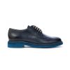 Uomo BRECOS | Brecos 10095 Derby Lacci Fondo Micro Man Leone Shoes Frosinone Blu