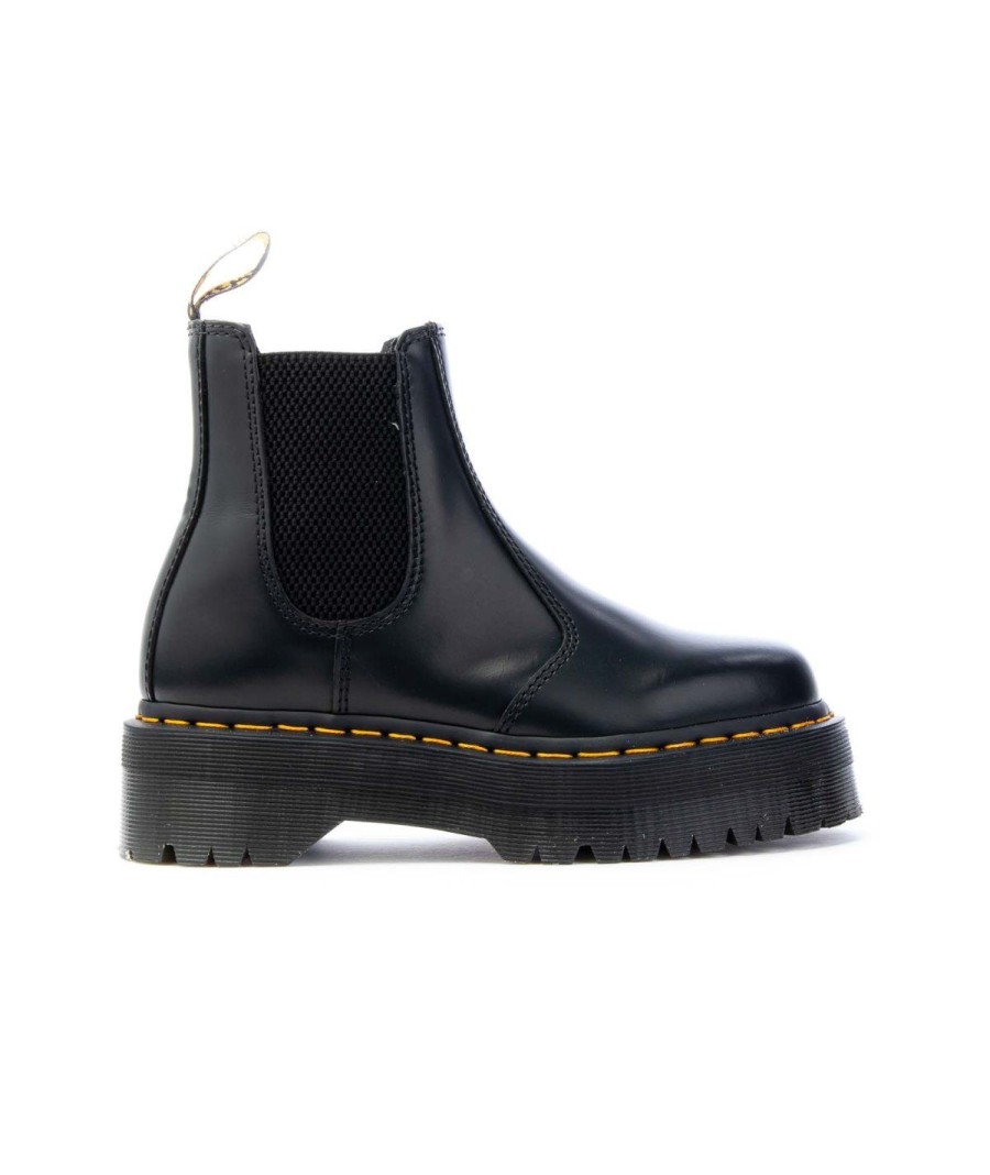 Unisex DR MARTENS | Dr Martens Chelsa Boot Quad Dms2976 Leone Shoes Black