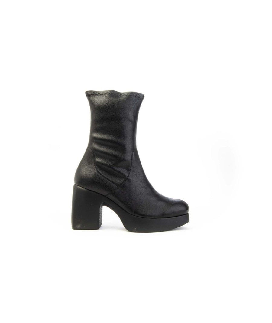 Donna WONDERS | Wonders H-4942 Eris Stivaletto Donna Leone Shoes Frosinone Nero