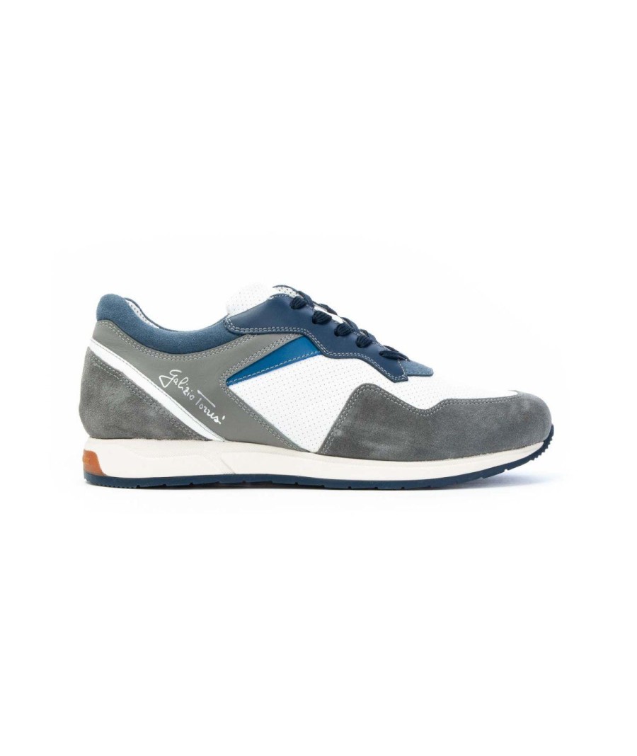 Uomo GALIZIO TORRESI | Galizio Torresi 440120 Sneakers Lacci Grey Blue