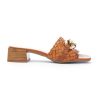 Donna KESS | Kess 22691 Ciabatta Fascia Intreccio Catenatacco 30 Leone Shoes Cuoio