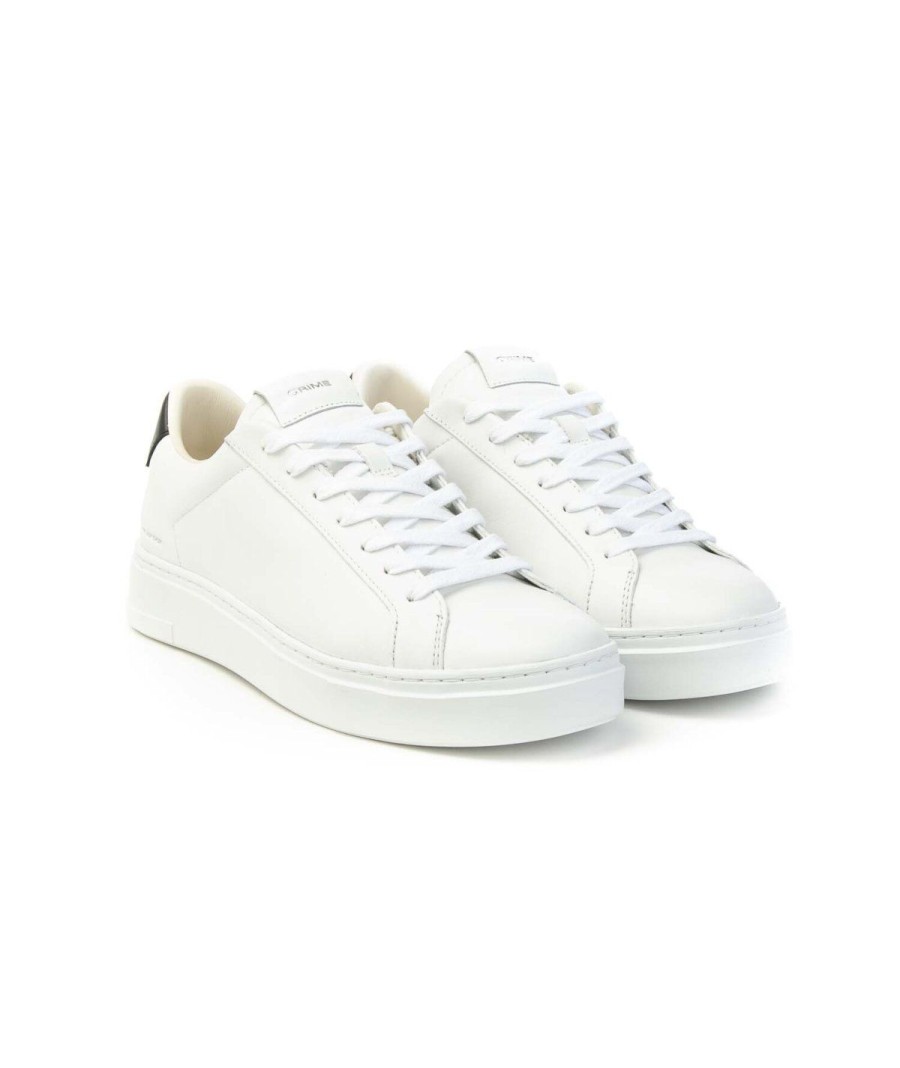 Uomo CRIME LONDON | Crime London Sneakers Weightless Low Top Leoneshoes White/Black