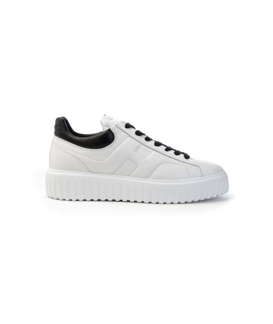 Uomo HOGAN | Hogan Hxm5800Dv42Le9U805 Sneakers Leone Shoes Frosinone Nero/Bianco