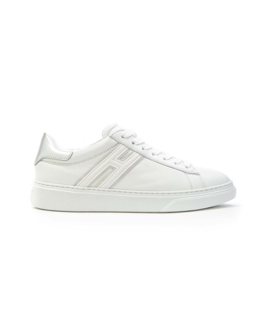 Donna HOGAN | Hogan Hxw3650J310Rnq0351 Sneakers H365 Donna Argento/Bianco