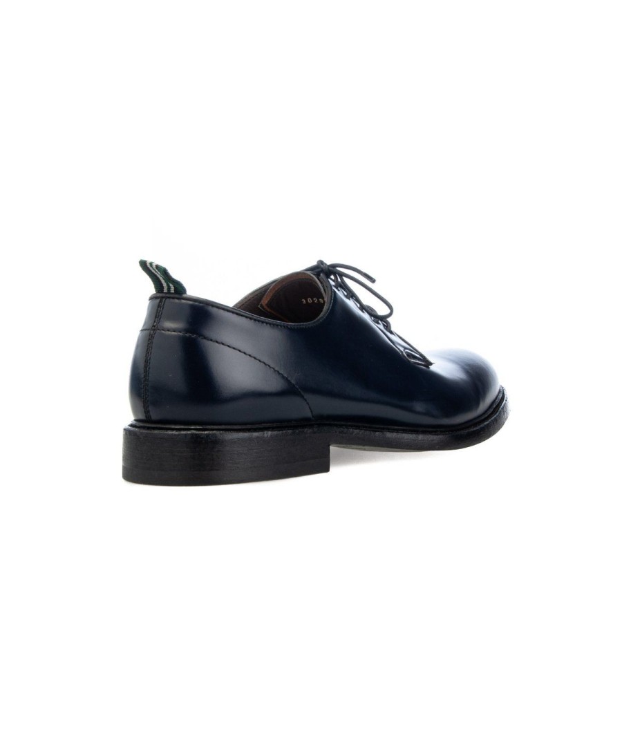 Uomo GREEN GEORGE | Green George 3029 Derby Lacci Fondo Cuoio Leone Shoes Blu