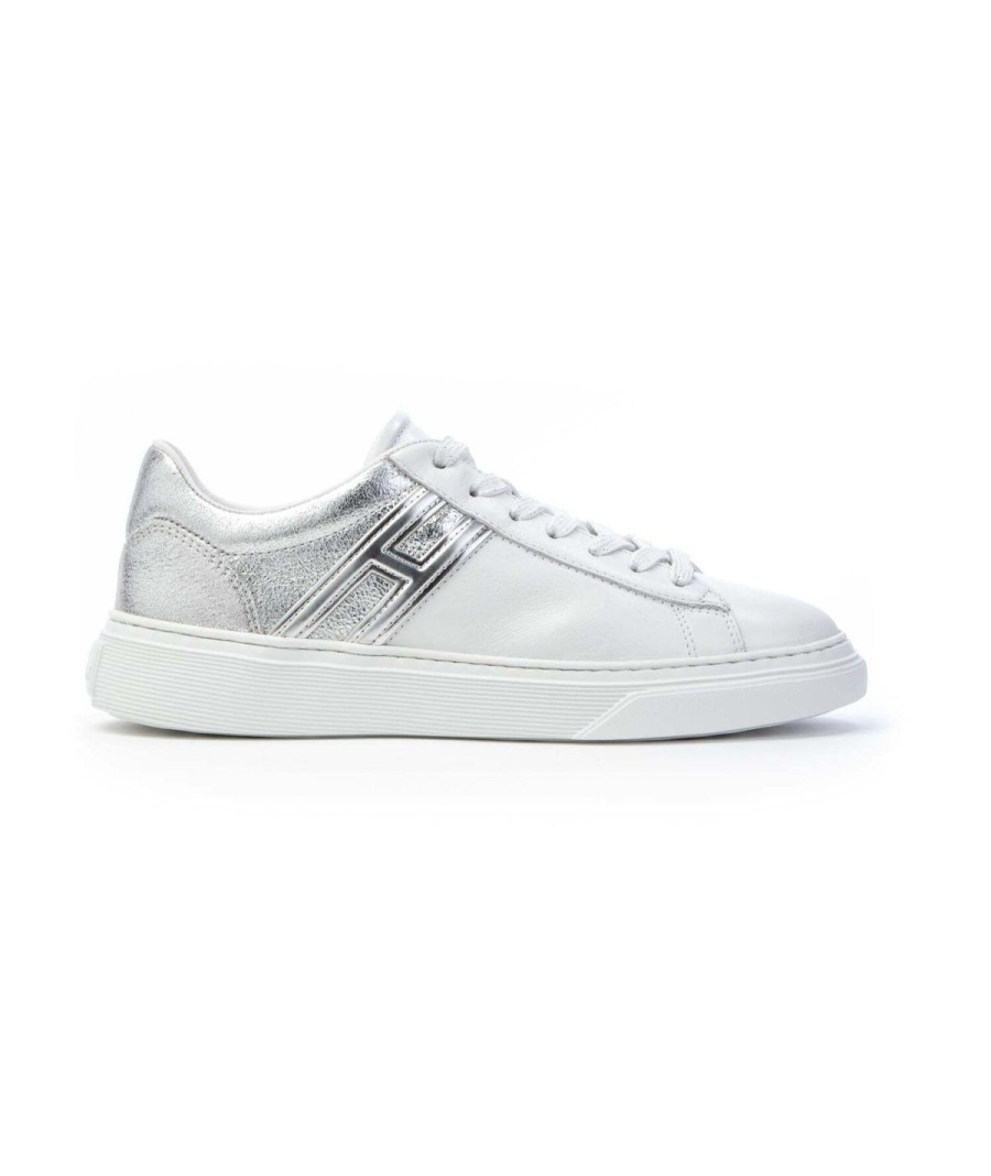 Donna HOGAN | Hogan Hxw3650J971Qyt0351 Sneakers H365 Woman Argento/Bianco