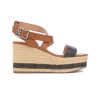 Donna LIUJO MILANO | Liu Jo Sa1031Px140S1800 Sandal Bella 2 Tan Cobbler