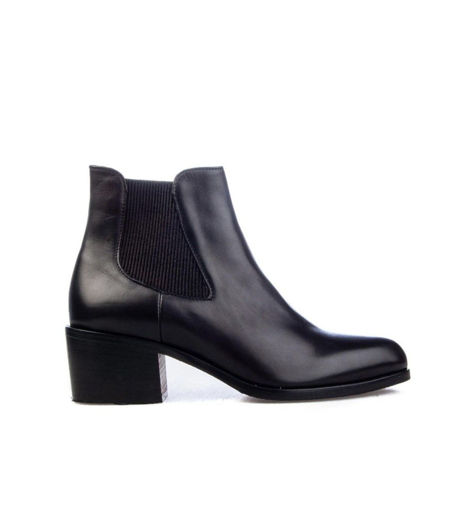 Donna CALPIERRE | Calpierre Dt362 Chealsea Boot Vitello T6 Nero