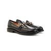 Donna FRANCO RUSSO | Franco Russo 8002S Mocassino Morsetto Donna Leone Shoes Nero