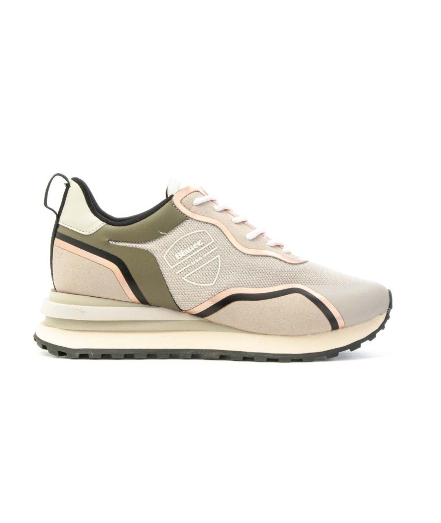 Donna BLAUER | Blauer S2Marple01/Mes Sneakers Donna Leone Shoes Taupe