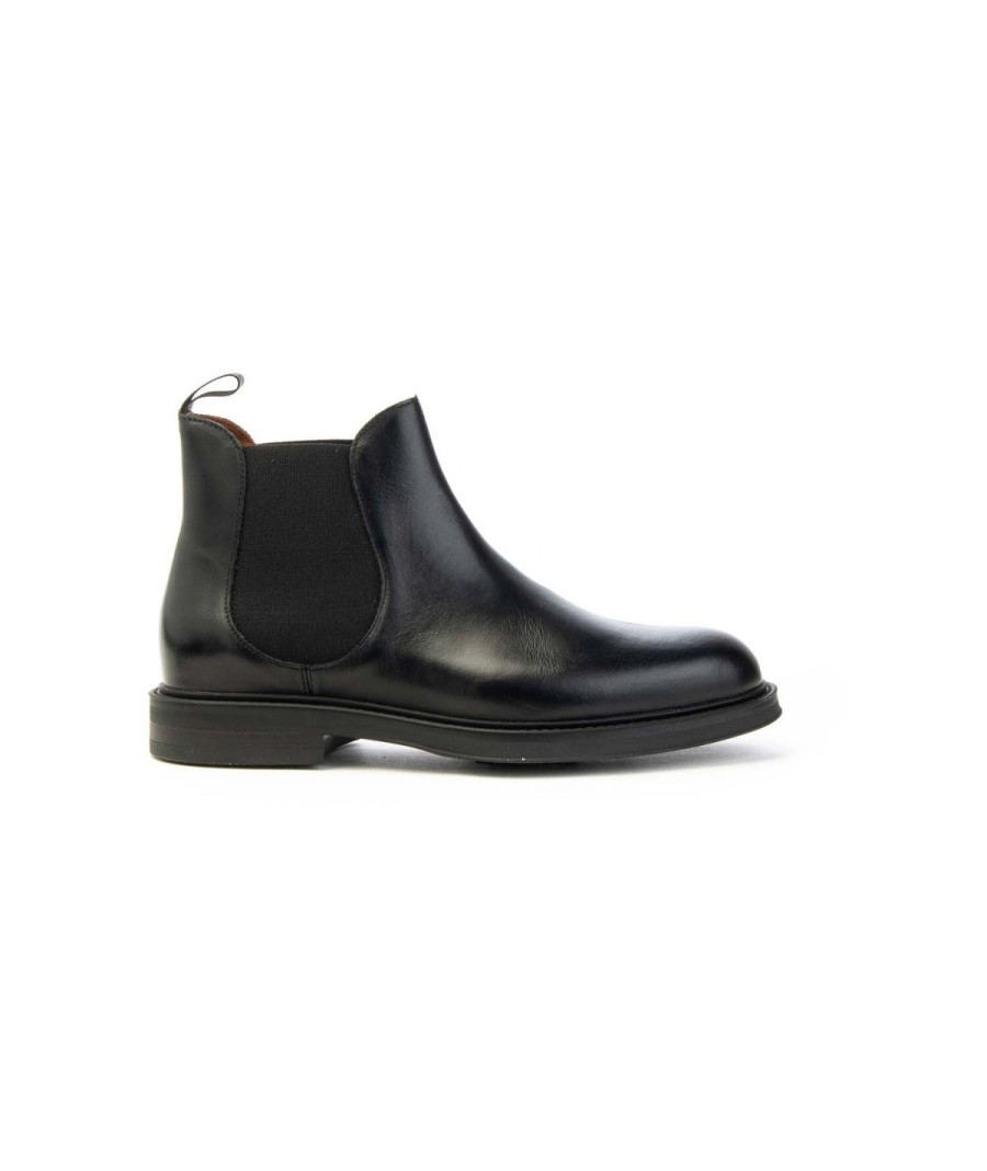 Uomo FRAU | Frau 73L3 Beatles O Chelsea Boots Uomo Leone Shoes Frosinone Nero