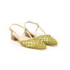 Donna KESS | Kess 21548 Slingback Intreccioleone Shoes Frosinone Lime