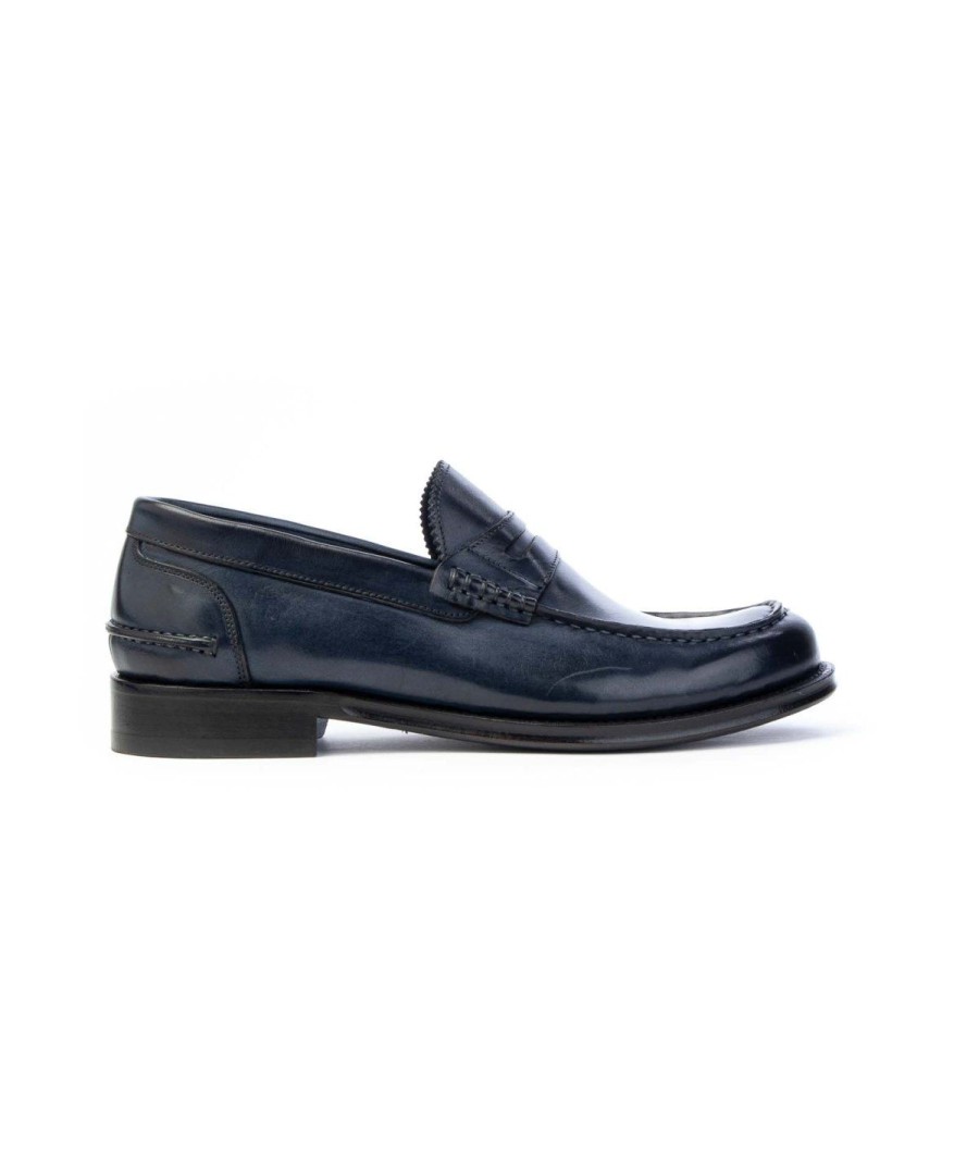 Uomo BRECOS | Brecos 10590 Mocassino Uomo Blu