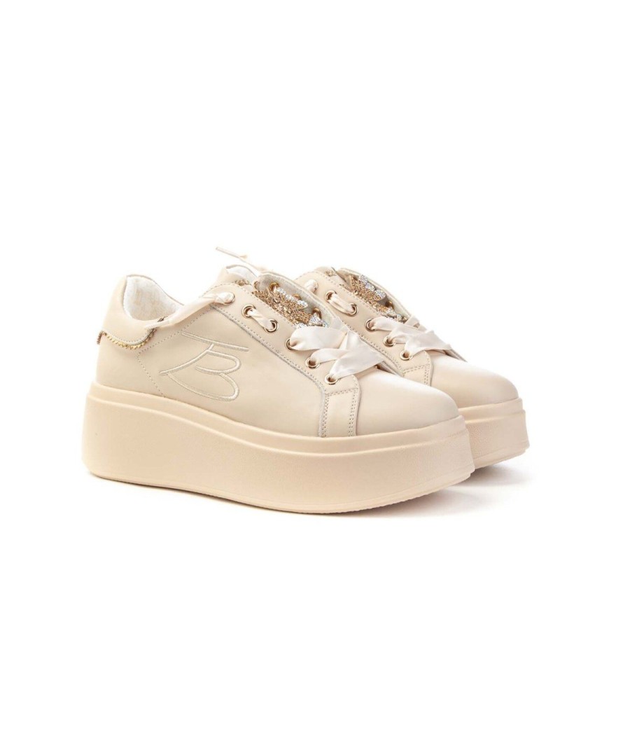 Donna TOSCA BLU STUDIO | Tosca Blu Ss2403S040 Sneaker Vanity Donna Leone Shoes Frosinone Beige