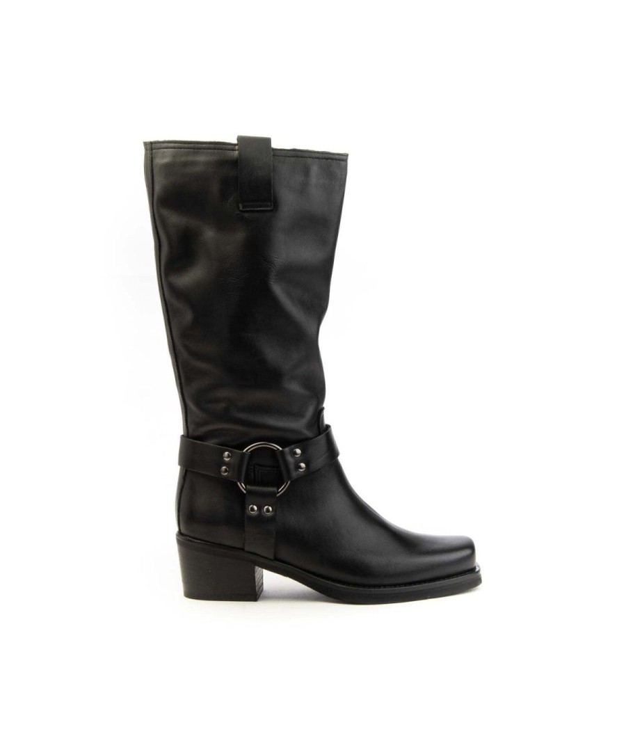 Donna MATISSE' | Matisse Px825 Stivale Biker Punta Quadra Leone Shoes Frosinone Nero