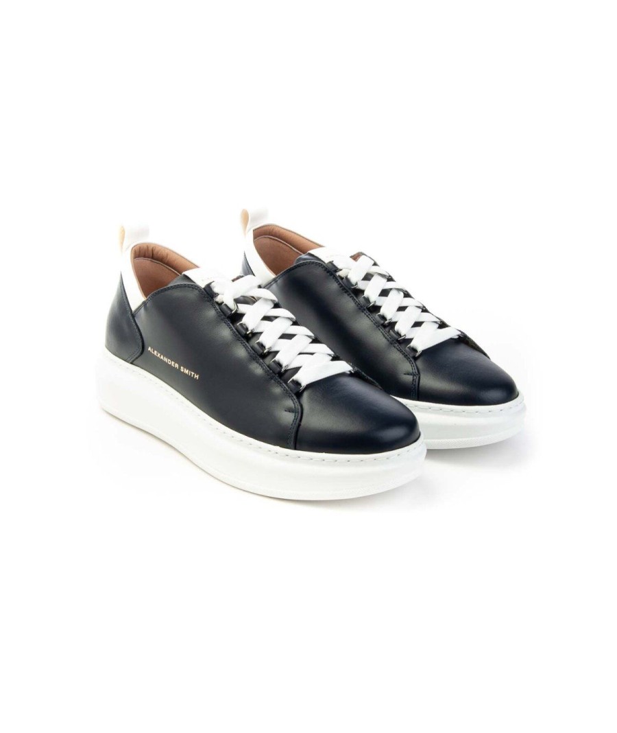 Uomo ALEXANDER SMITH | Alexander Smith Asaww2U80Lwt Sneakers Man Leone Shoes Frosinone Blue/White