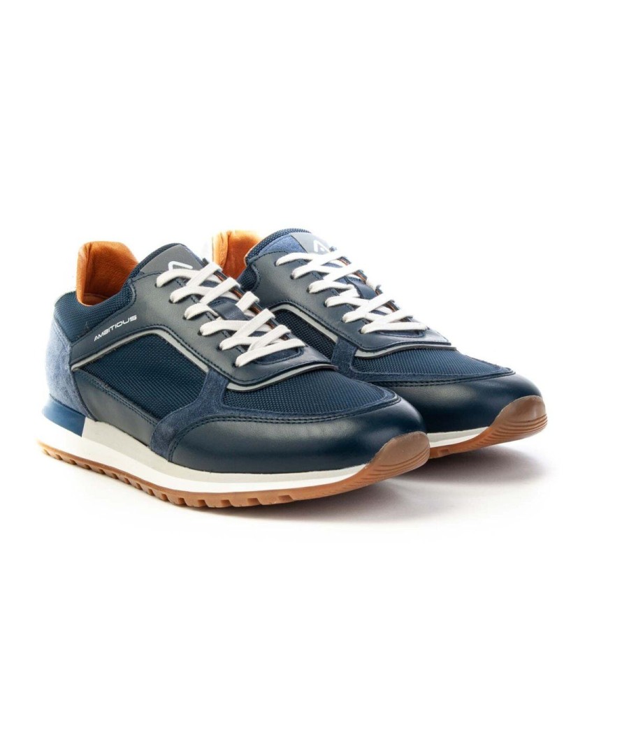 Uomo AMBITIOUS | Ambitious 12845 Grizz Sneakers Man Leoneshoes Navy