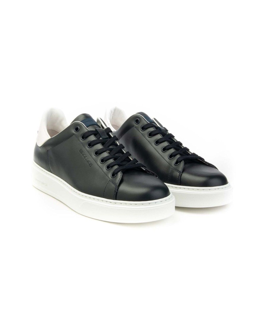 Uomo WOOLRICH | Woolrich Scarpe Sneakers Wfm231.001 Uomo Leone Shoes Blu/Bianco