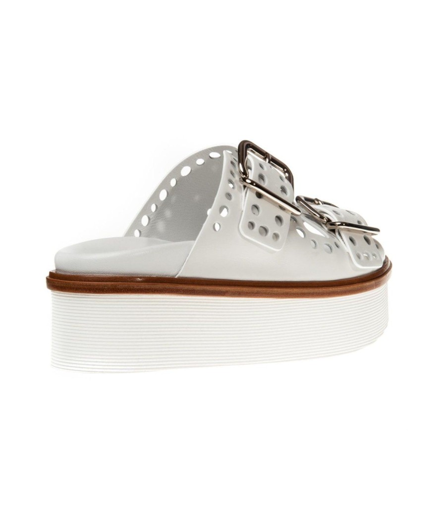 Donna TOD'S | Tod`S Ciabatta 97A Tex Fibbre Fori Bianco