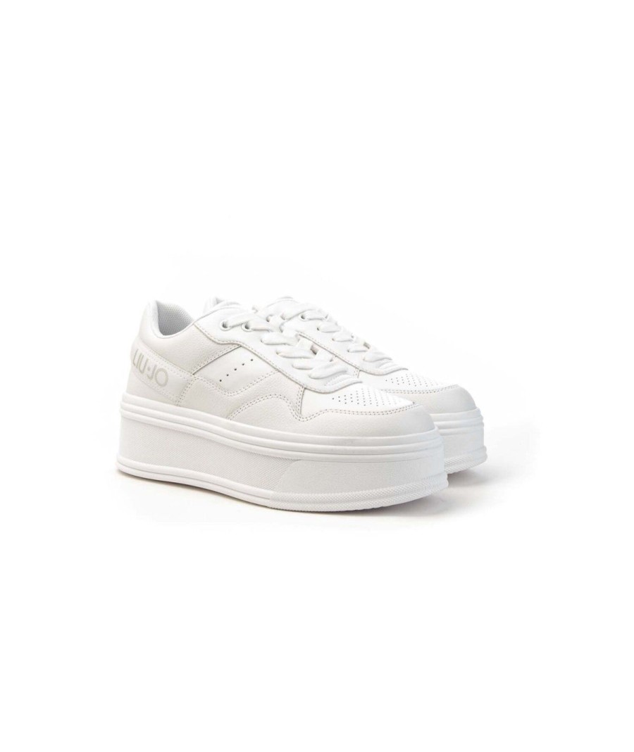 Donna LIUJO MILANO | Liu Jo Bf3129Px215 Sneakers Selma 01 Leone Shoes Frosinone White