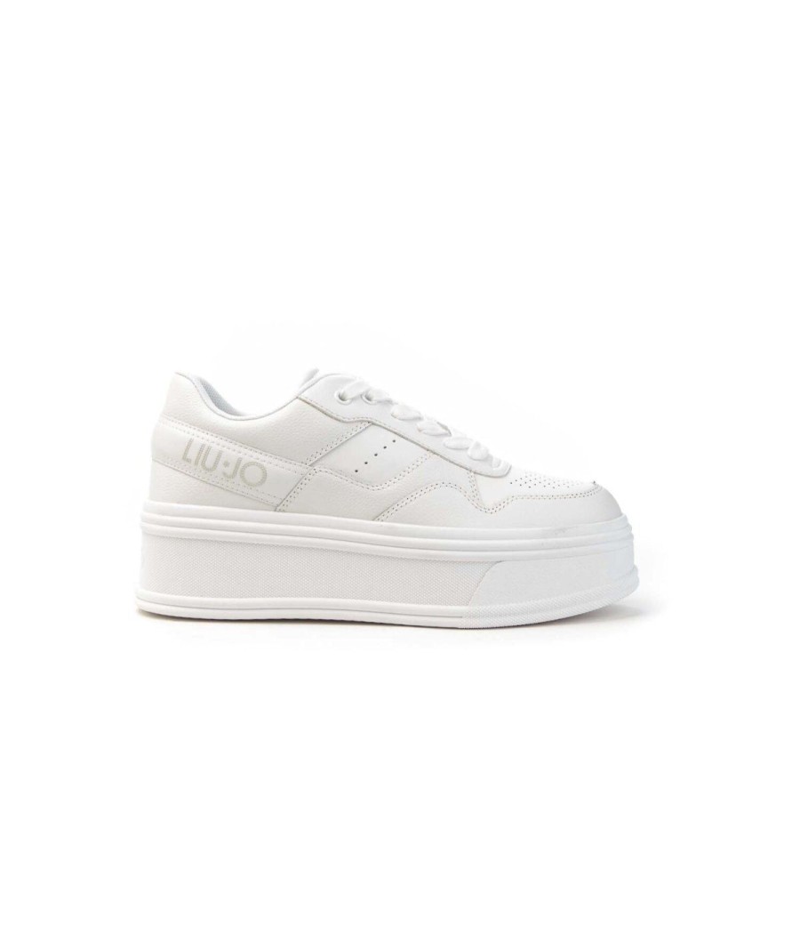 Donna LIUJO MILANO | Liu Jo Bf3129Px215 Sneakers Selma 01 Leone Shoes Frosinone White