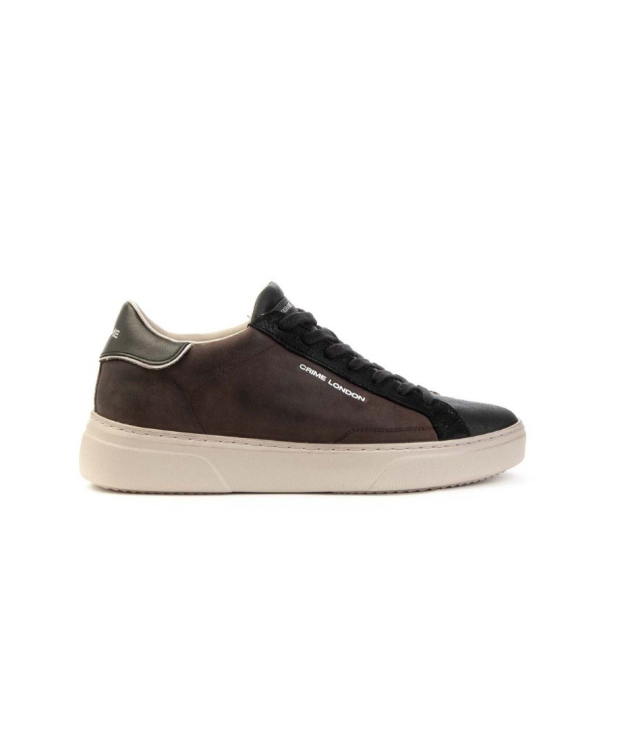 Uomo CRIME LONDON | Crime London 12801Aa5B Destiny Sneakers Uomo Leone Shoes Frosinone Brown