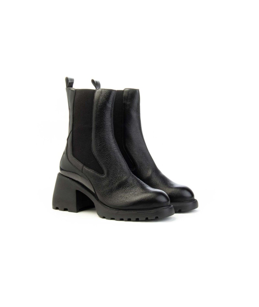 Donna WONDERS | Wonders G-6705 Oran Chelsea Boot Beatles Donna Leone Shoes Frosinone Nero