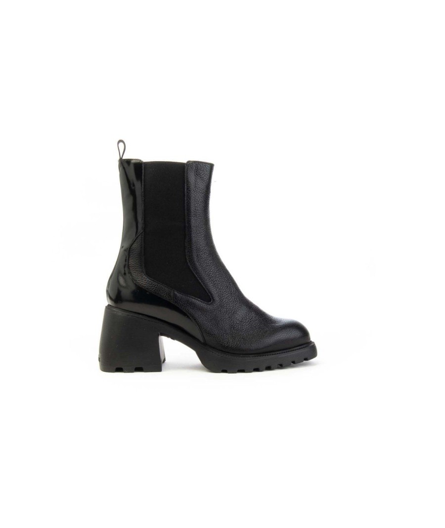 Donna WONDERS | Wonders G-6705 Oran Chelsea Boot Beatles Donna Leone Shoes Frosinone Nero