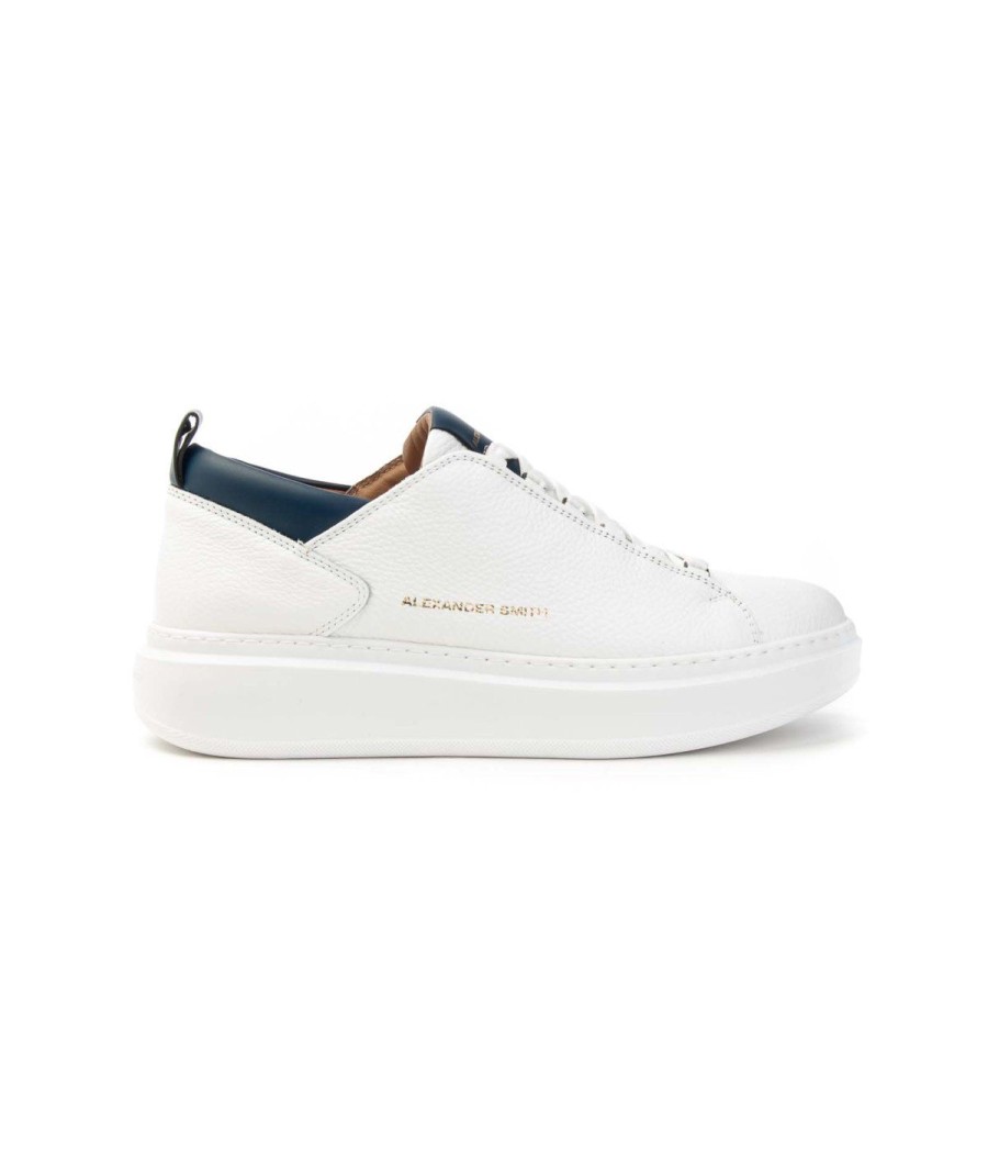 Uomo ALEXANDER SMITH | Alexander Smith Asazwym2303Wbl Sneakers Uomo Leone Shoes Frosinone White/Blue