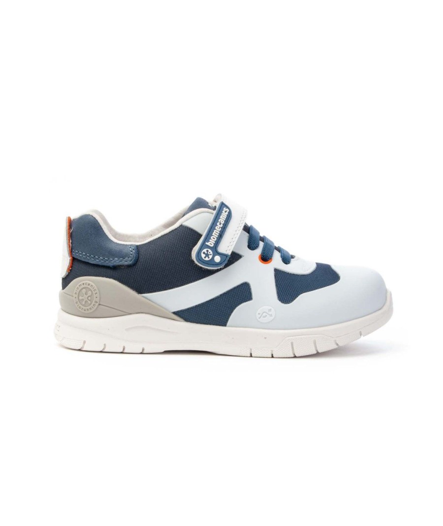 Junior BIOMECANICS | Biomecanics 222253 Sneakers Lacci E Strappo Leone Shoes Blu/Bianco