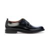 Uomo ROSSI | Rossi 8699 Derby Lacci Fondo Cuoio Clipper Leone Shoes Nero