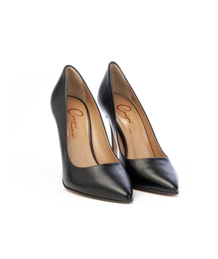 Donna CRISPI | Crispi R42 Decollete Tacco 90 Leone Shoes Nero