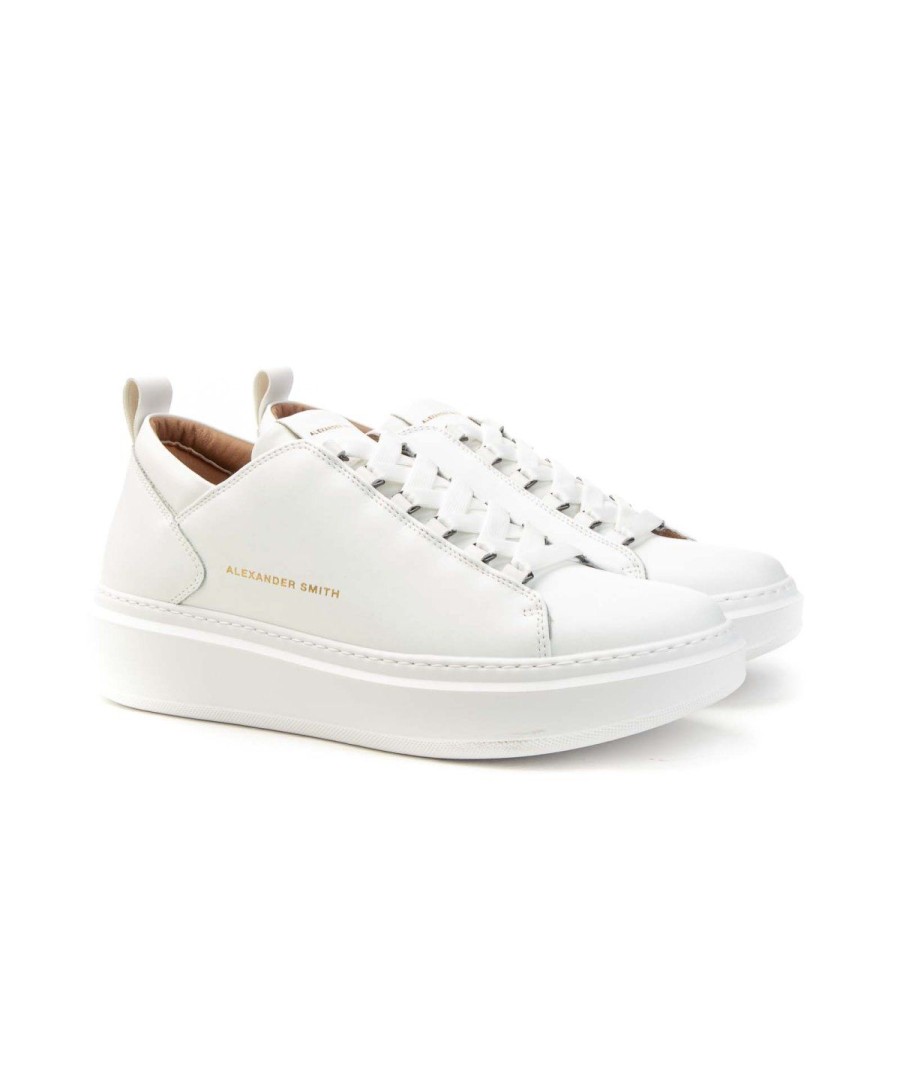 Uomo ALEXANDER SMITH | Alexander Smith Asazwym2263Twt Sneakers Uomo Leone Shoes Frosinone White