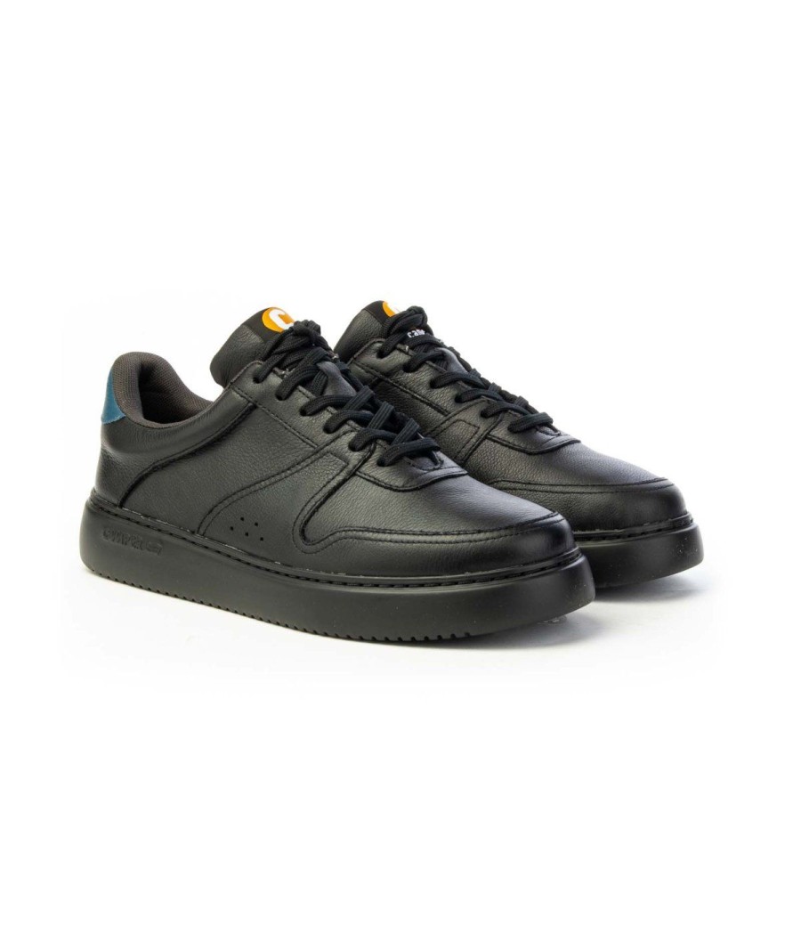 Uomo CAMPER | Camper K100744 Runner K21 Sneaker Lacci Leone Shoes Nero