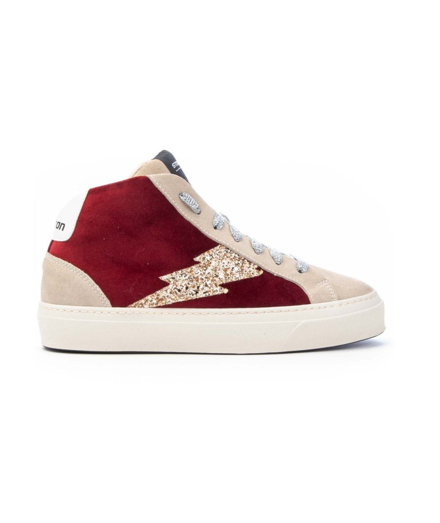 Donna STOKTON | Sneakers Stokton Bolt D Leone Shoes Frosinone Beige Oro