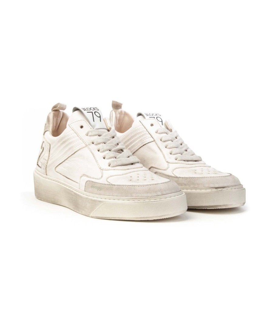 Donna BLOCKS79 | Blocks 79 Misha Eco08 Sneakers Lacci Donna White