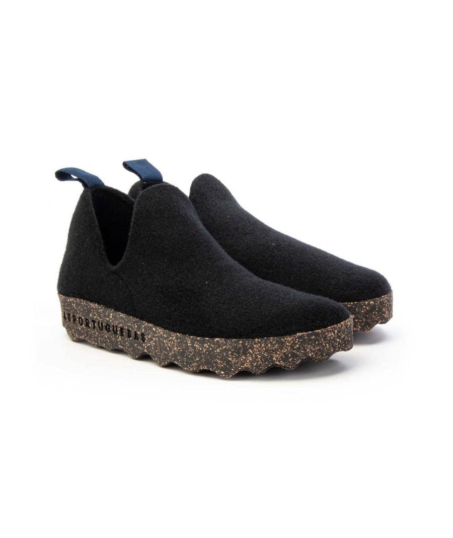 Unisex ASPORTUGUESAS | Asportuguesas P018058000 Slip On City Line City Uomo Leone Shoes Black