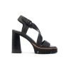 Donna CRIS VERGREE | Cris Vergre Eq6204X Sandalo Plateau Nero