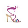 Donna ROBERTO FESTA | Roberto Festa Star Sandalo Schiava Tacco 100 Leone Shoes Multicolor