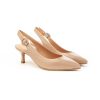 Donna FRANCO RUSSO | Franco Russo 3302S Slingback Tacco 50 Donna Leone Shoes Frosinone Nude