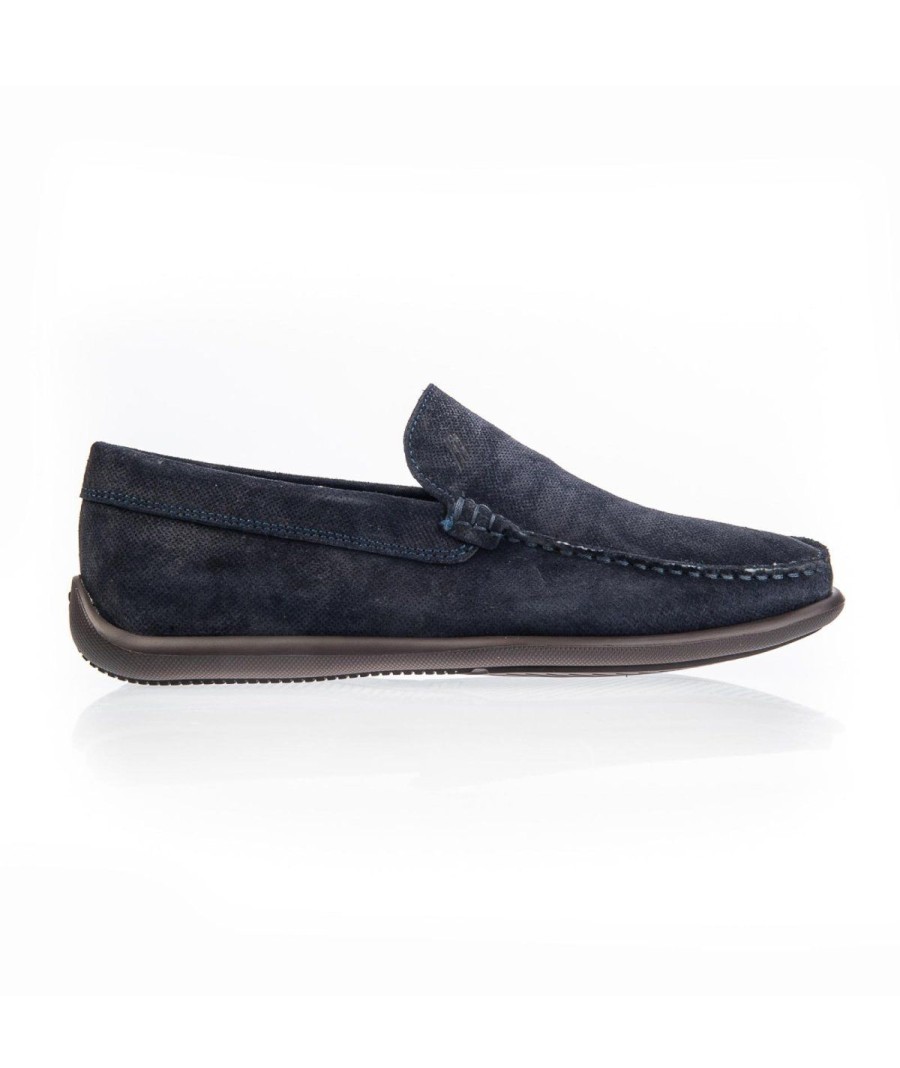 Uomo FRAU | Frau 1464 Mocassino Tubolare F.Gomma Blu