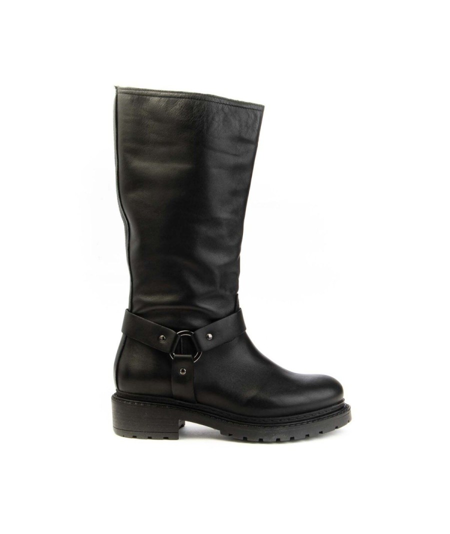 Donna MATISSE' | Matisse Ma644 Stivale Biker Punta Tonda Leone Shoes Frosinone Nero