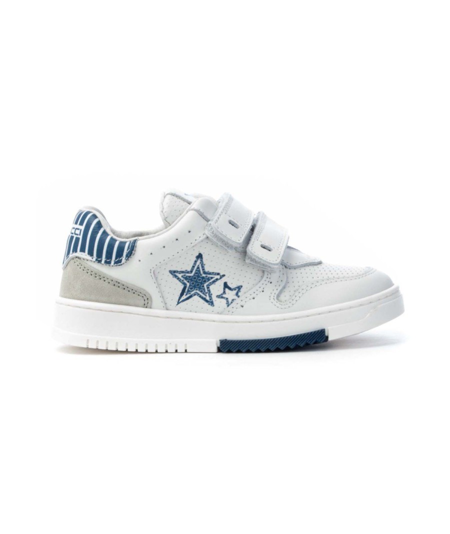 Junior BALDUCCI | Balducci Yoga1080 Sneakers 2 Strappi Leone Shoes Bianco Blu