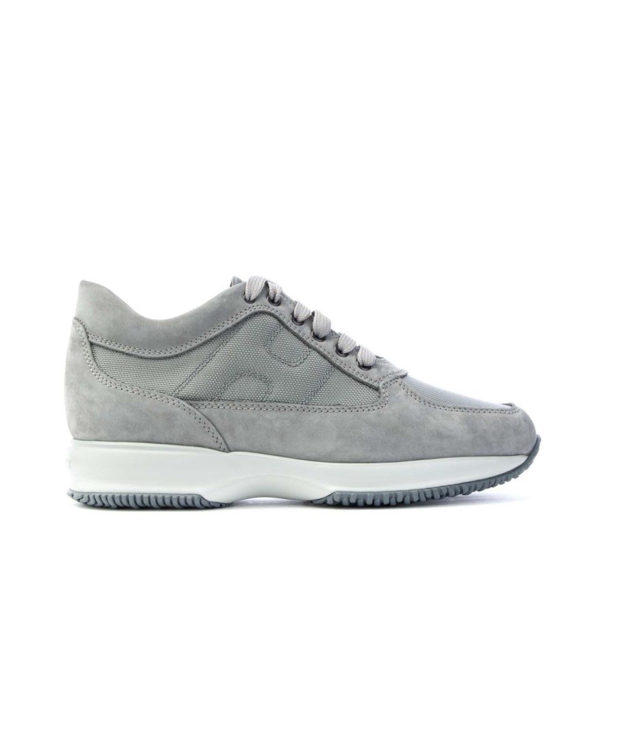 Uomo HOGAN | Hogan Hxm00N00E10Qxokj87 Interactive Leone Shoes Grigio