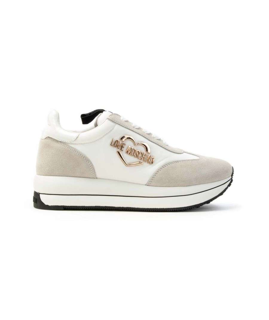 Donna LOVE MOSCHINO | Love Moschino Ja15354G1F Sneakers Lacci Bianco