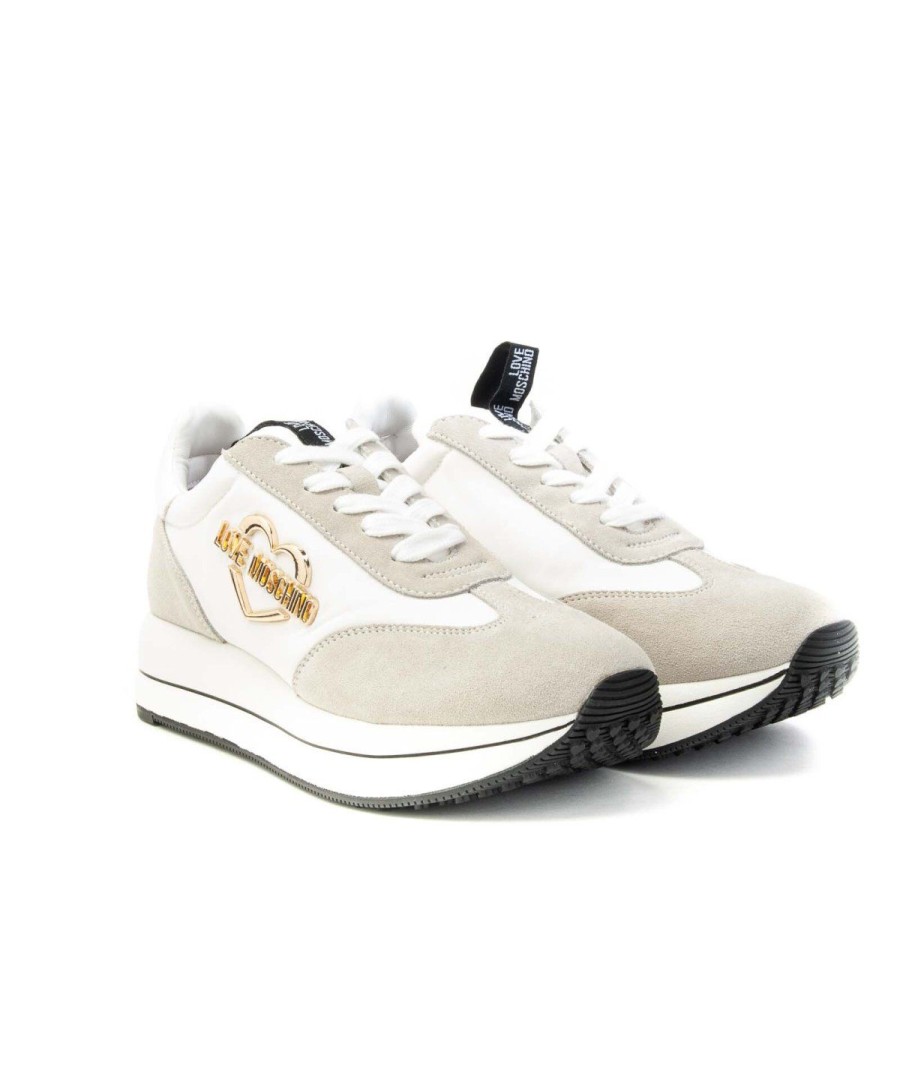 Donna LOVE MOSCHINO | Love Moschino Ja15354G1F Sneakers Lacci Bianco