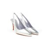 Donna ALBANO | Albano 3225 Slingback In Nappa Leone Shoes Frosinone Argento