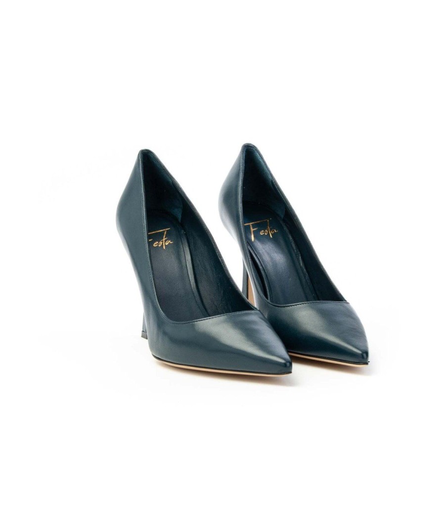 Donna ROBERTO FESTA | Roberto Festa Caterine Decolte Tacco 90 Leone Shoes Navy